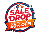 SaleDrop, minimum 50% off